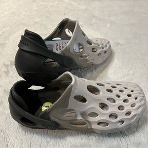 Merrell Hydro Moc Clog Men's 9 Black/Brindle Combo Heel Strap Slip On